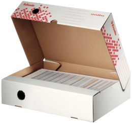 Pudło archiwizacyjne Speedbox A4 biało-czerwony karton [mm:] 350x250x 80 Esselte (623910)