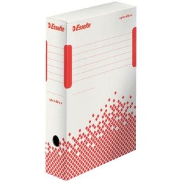 Pudło archiwizacyjne Speedbox biało-czerwony karton [mm:] 80x250x 350 Esselte (623985)