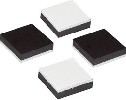 Magnes Craft-Fun Series kwadraty samoprzylepne czarne [mm:] 25,4x25,4 Titanum 4 sztuk