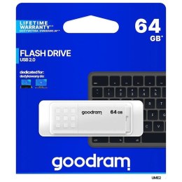 Goodram pamięć USB UME2 | USB 2.0 | 64GB | white