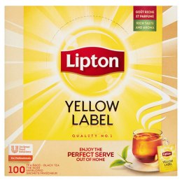 Herbata Lipton Yellow Label | 100 szt | Każda torebka w osobnej kopercie