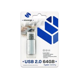 Storange pamięć 64 GB | Basic | USB 2.0 | silver