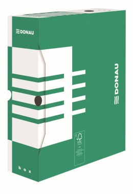 Pudło archiwizacyjne A4 zielony karton [mm:] 100x340x 297 Donau (7661301FSC-06)